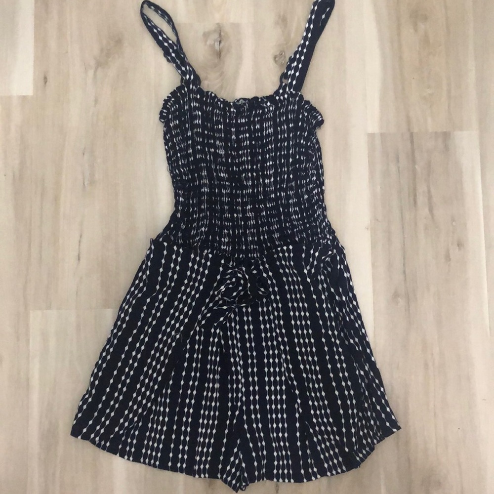 Wrap shorts romper! Shirred top with wrap/tie shorts